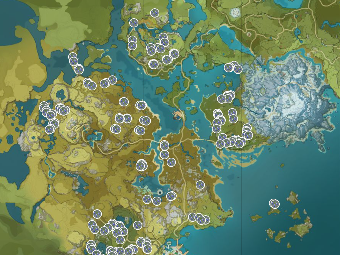Genshin Impact Violetgrass Map