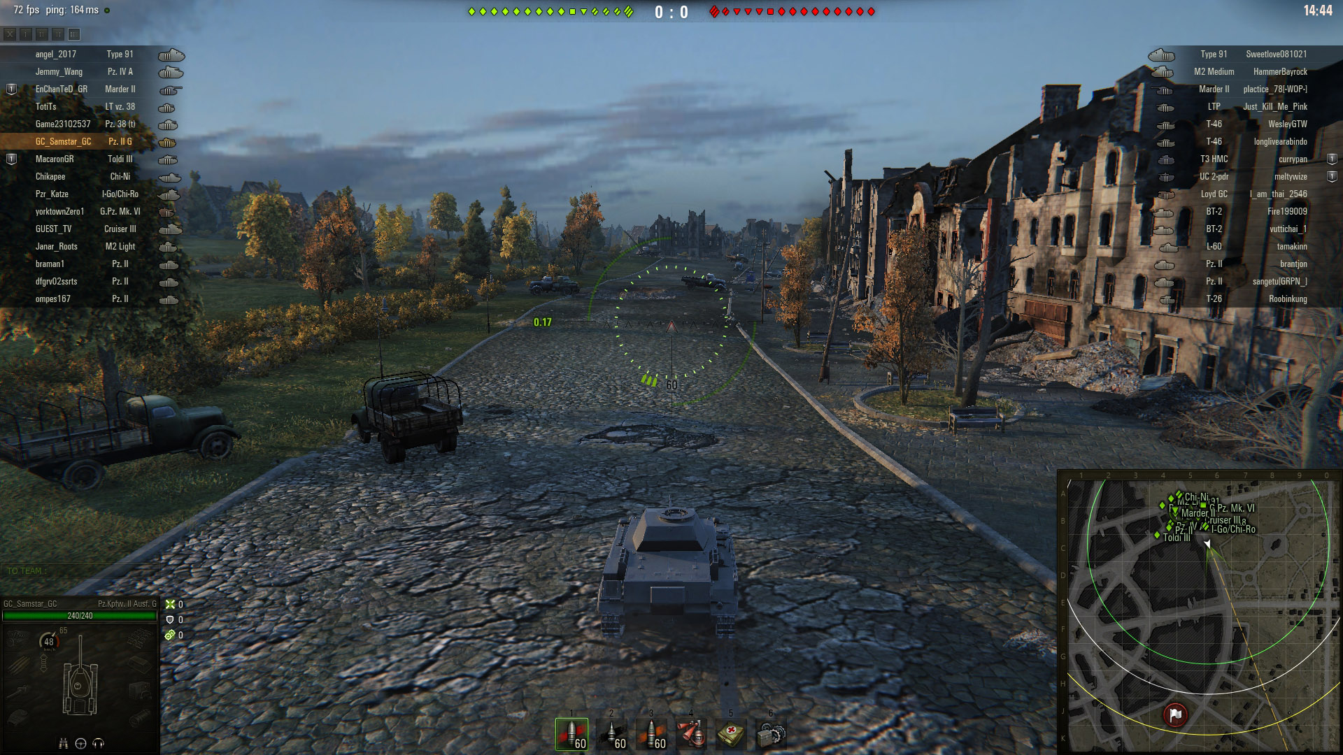 The Panzer Division, unaware of the KV-1s lying in ambush, made their way, single-file, along the highway.