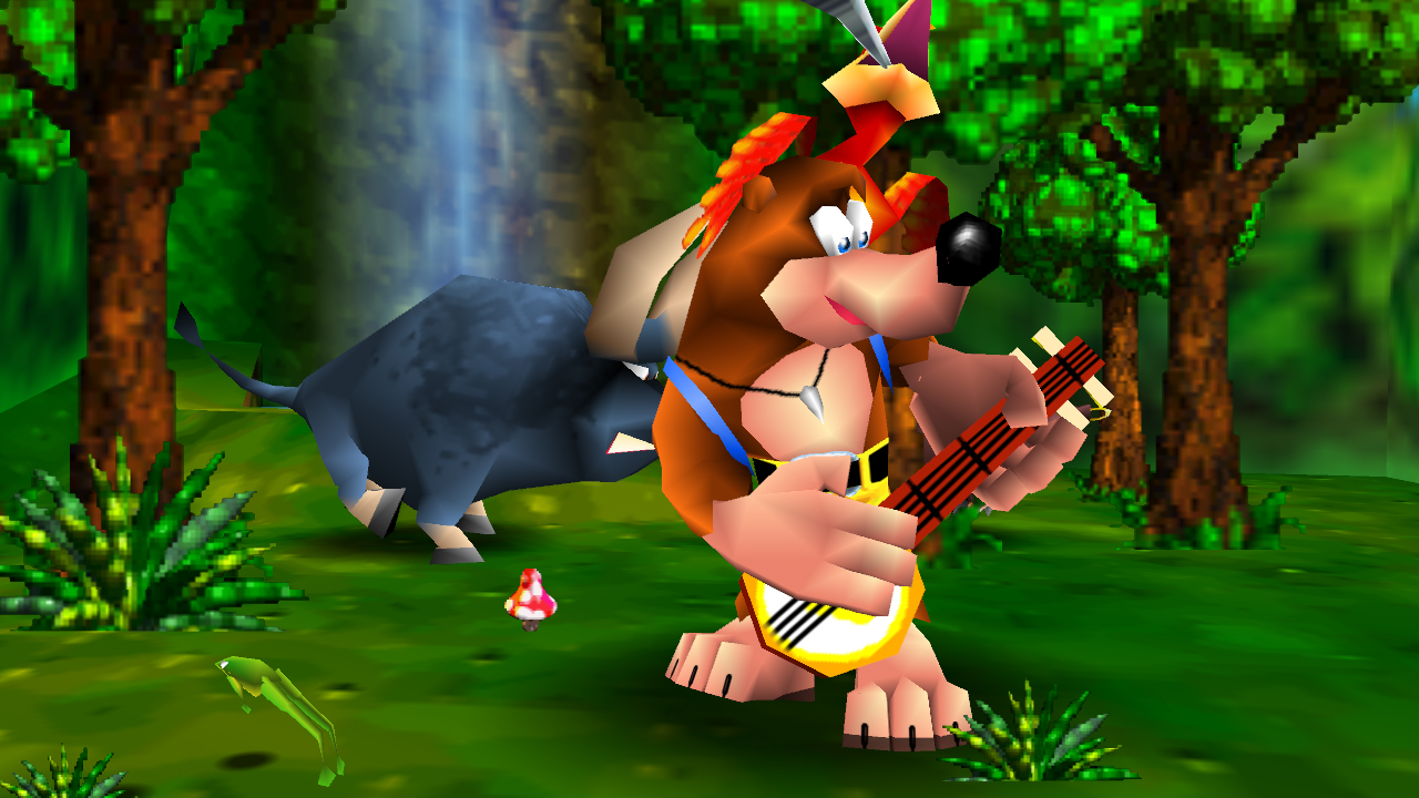Are there any other duo game characters similar to Banjo Kazooie & Yooka Laylee? I mean a bigger animal as the leggs and a smaller animal on the back as the wings?!