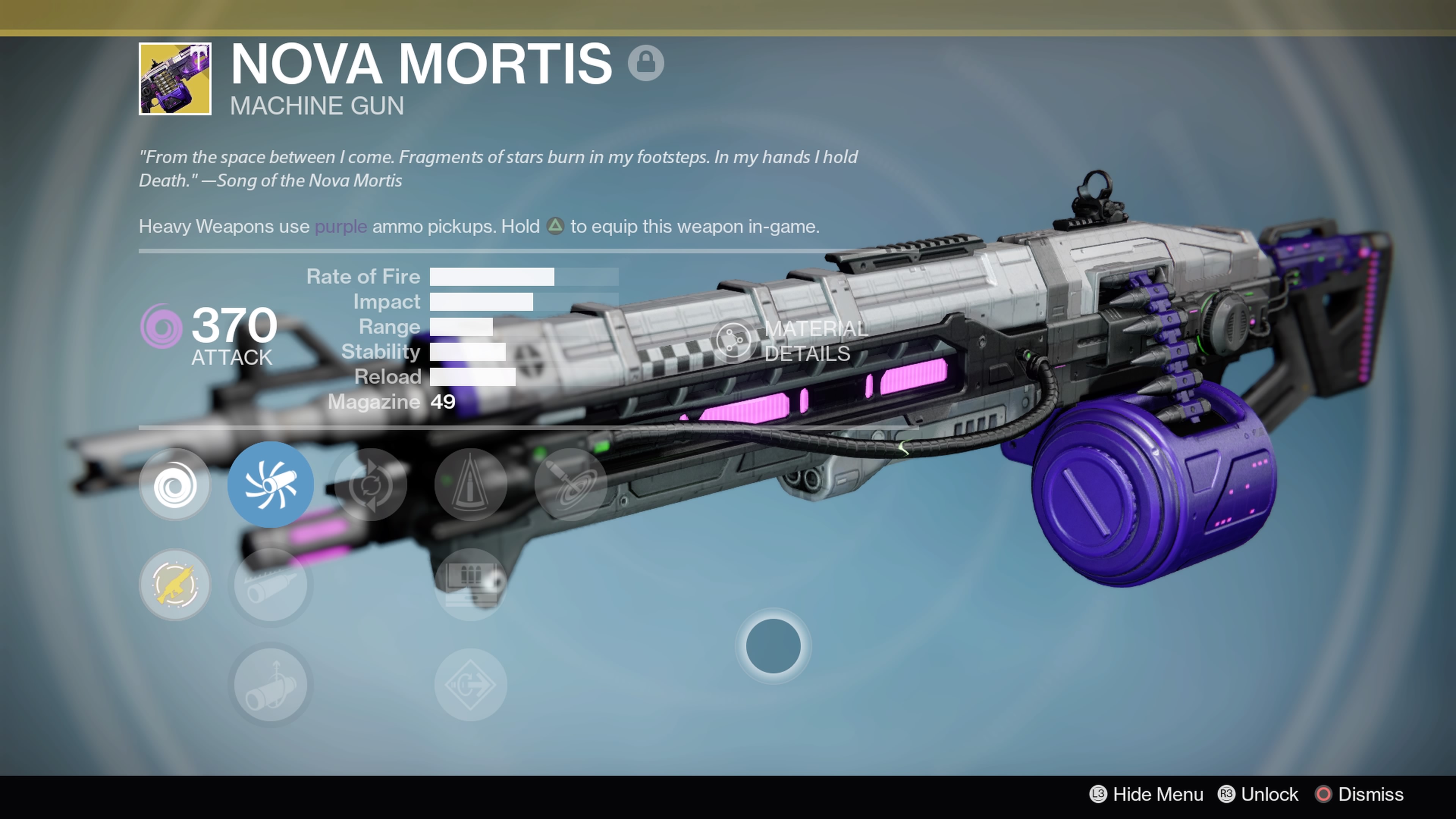 The Nova Mortis Heavy Machinegun is a must-have for Exotic collectors