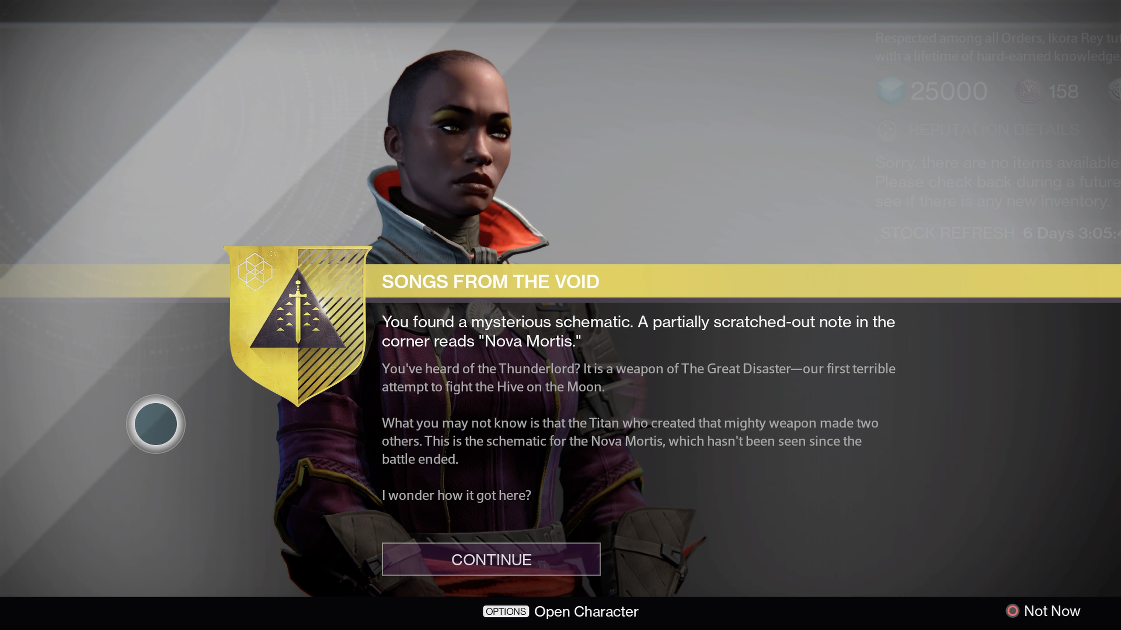 After you get the Exotic Quest, talk to Ikora Rey to begin