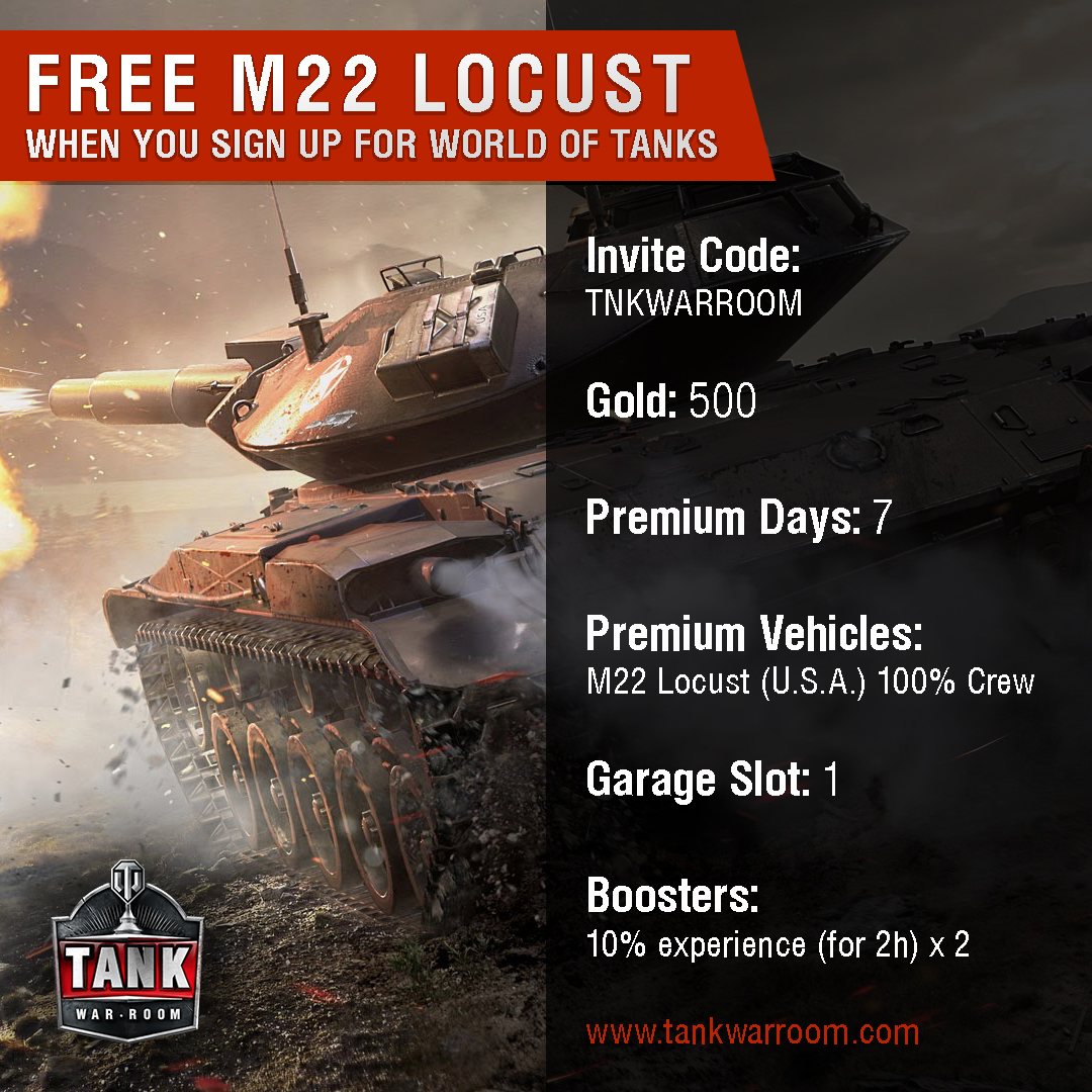 Tank War Room's World of Tanks Invite Code