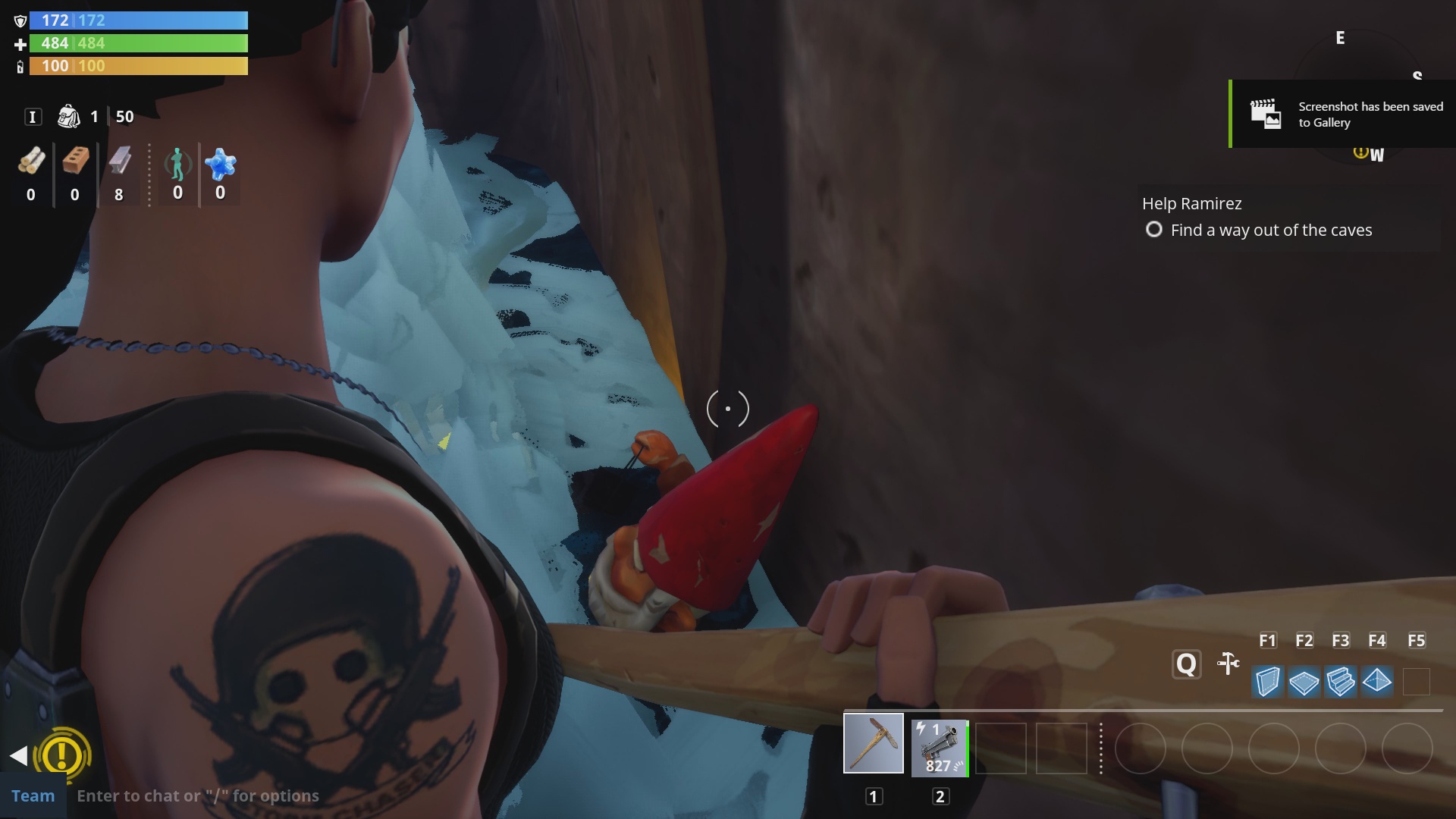 second cave garden gnomes - fortnite gnome in wall chances