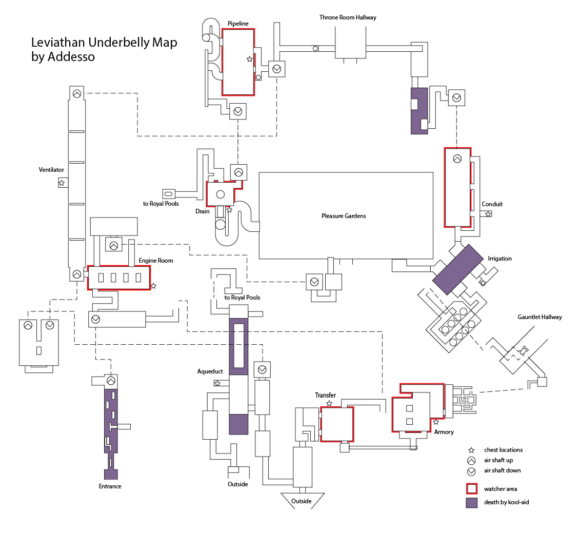 This easy-to-read map of the Leviathan Underbelly is thanks to Reddit user Adddesso.