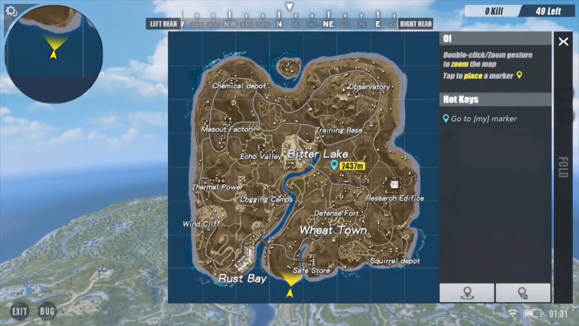 rules of survival map