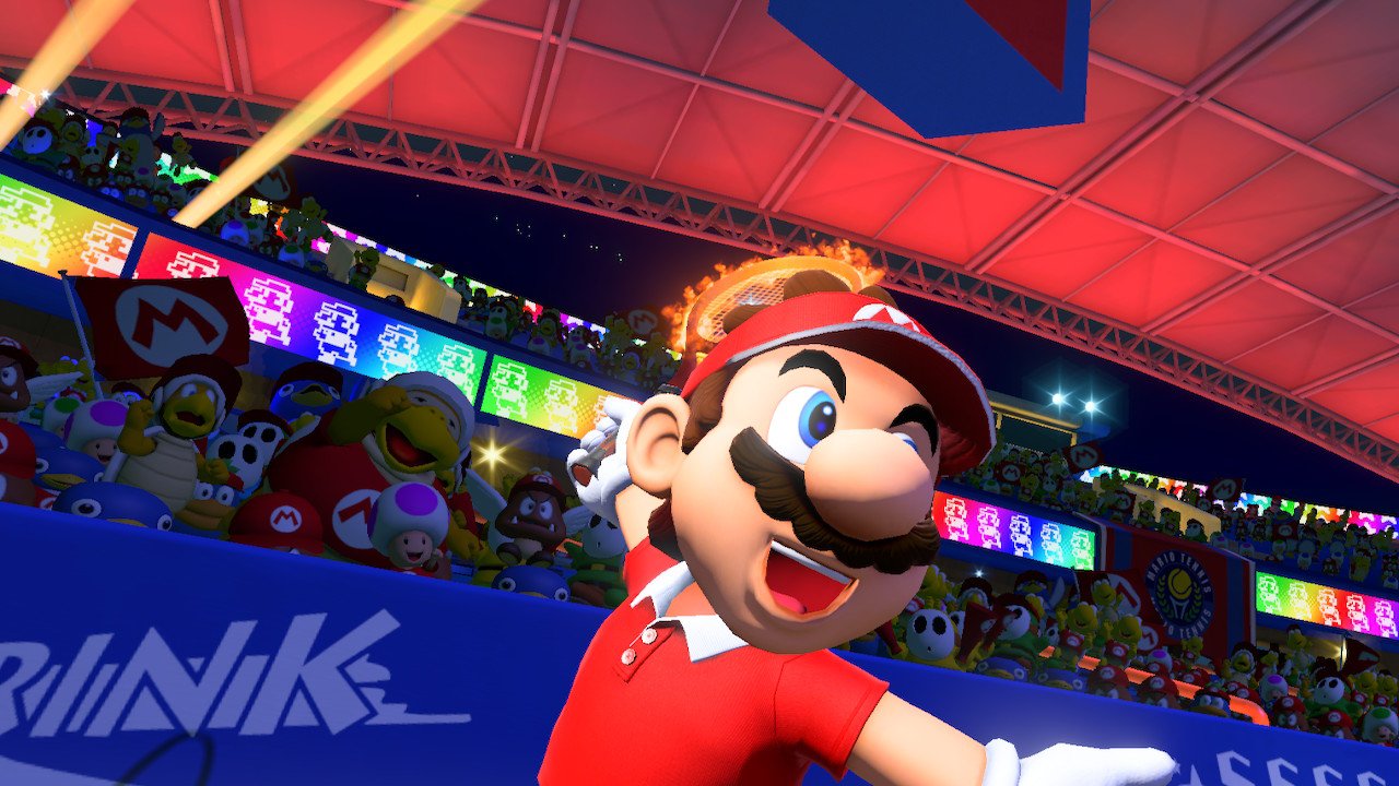 Mario makes a flashy entrance for our Mario Tennis Aces Tier List