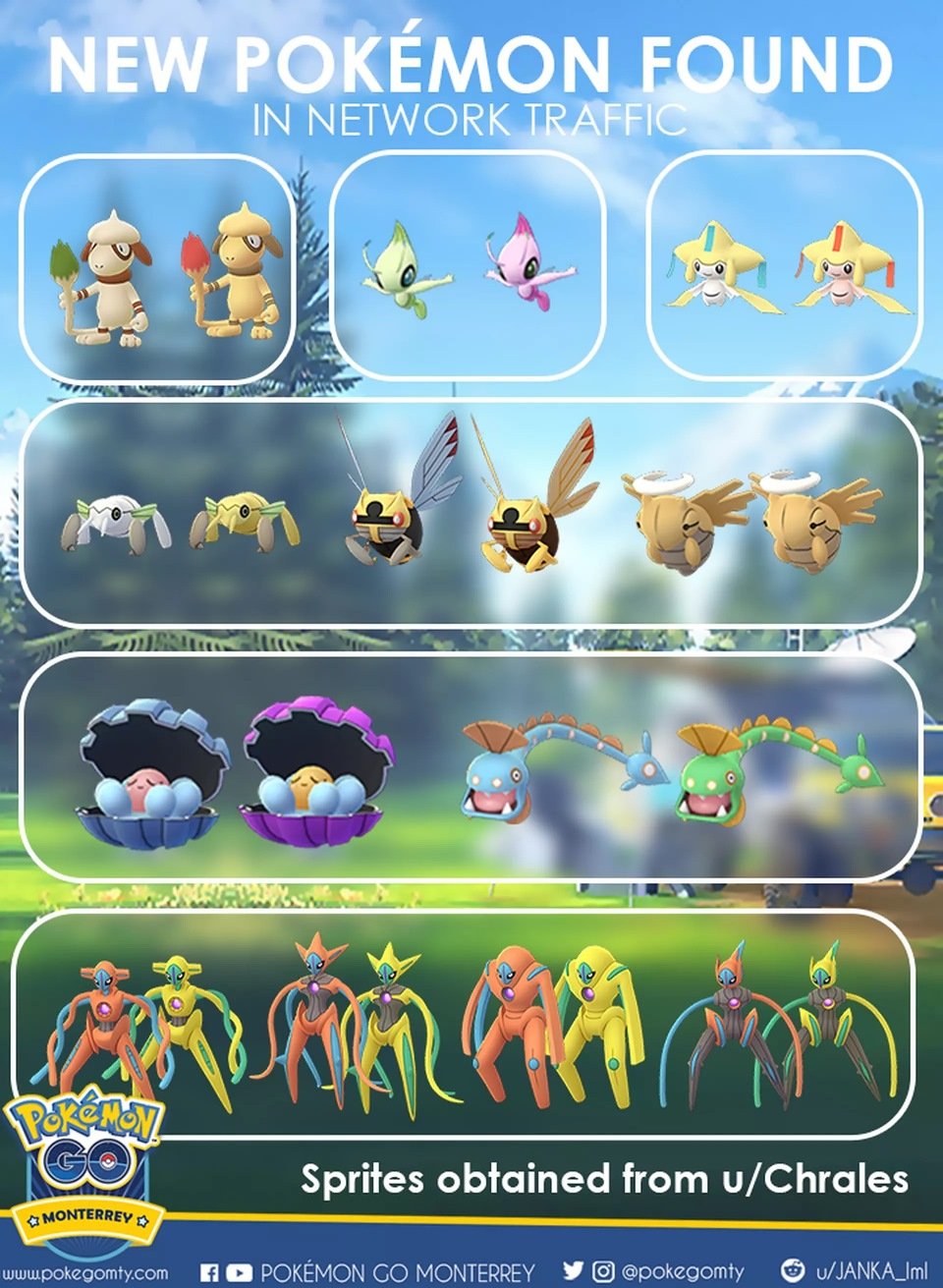 Jirachi and Deoxys tiles gone from pokedex post update : r/TheSilphRoad