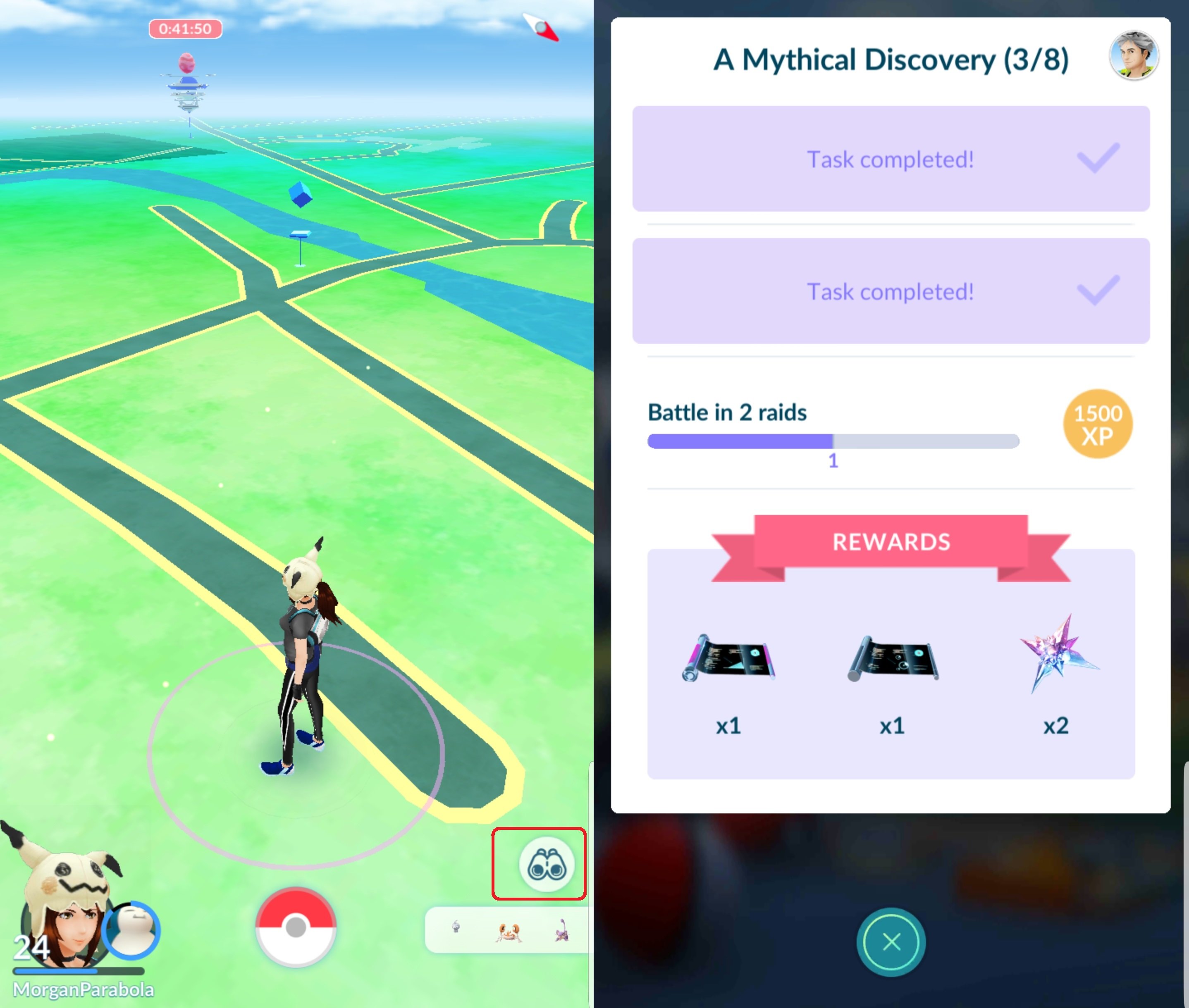 A Mythical Discovery Special Research - Pokémon GO