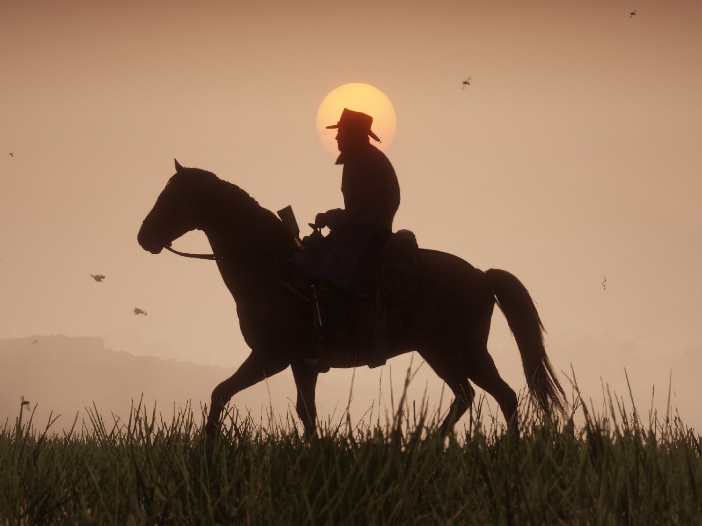 Arthur riding a horse. Horse Guide for Red Dead Redemption 2 