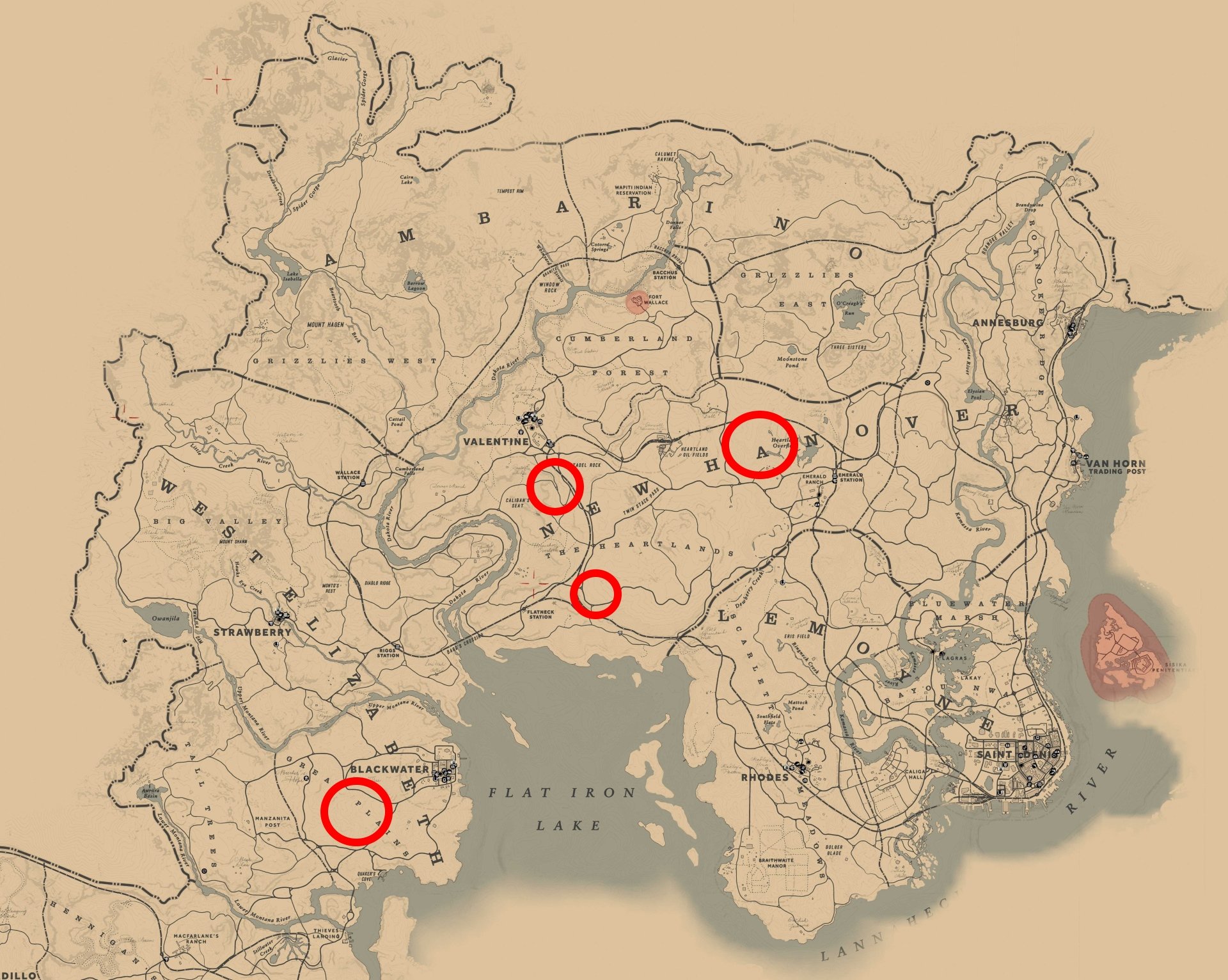 red dead redemption 2 map