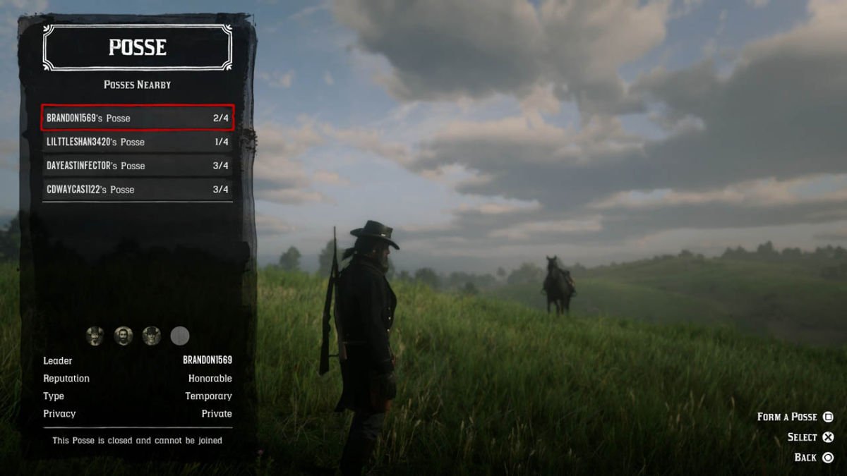 Red Dead Online Posses explained - how to make a Posse and join