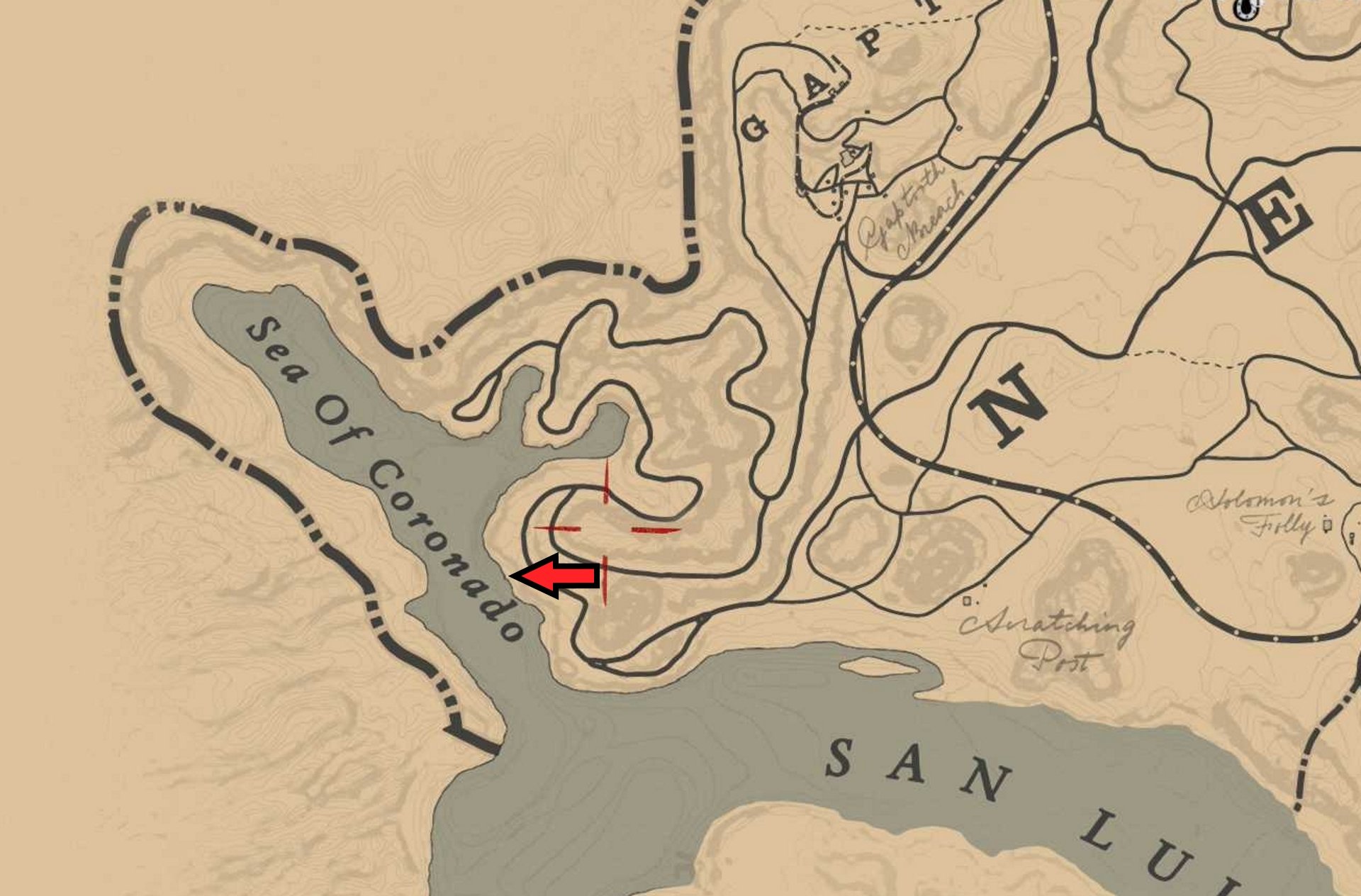 Red Dead Redemption 2 Mexico Map - Map