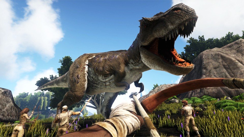 A T-Rex ARK: Survival Evolved Base Building Guide