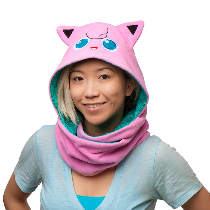 Pokemon Jigglypuff reversible scarf