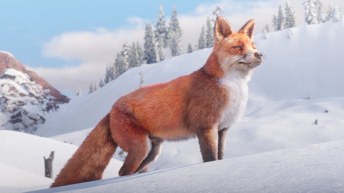 A fox stand in the snow in RDR2 - New Year's gaming resolutions