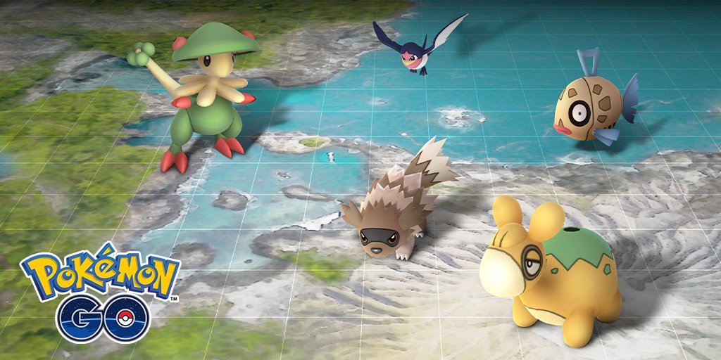 During the Hoenn event, Pokemon from the Hoenn region will spawn more frequently in Pokemon GO.