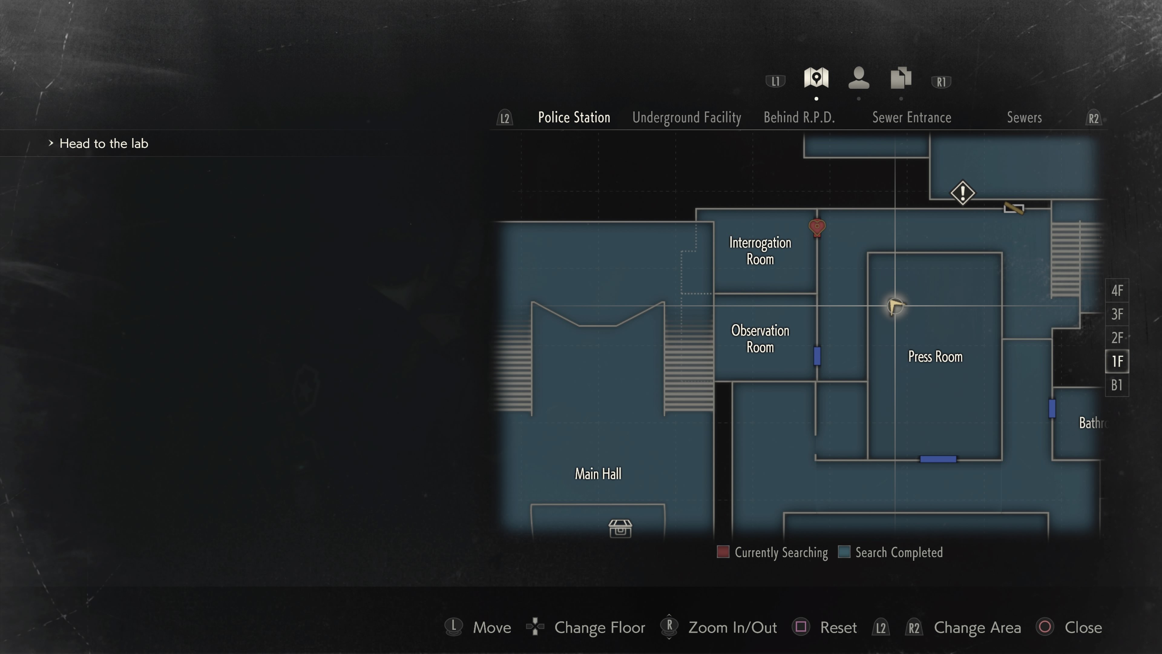 Hiding Place Film rooms in RE2