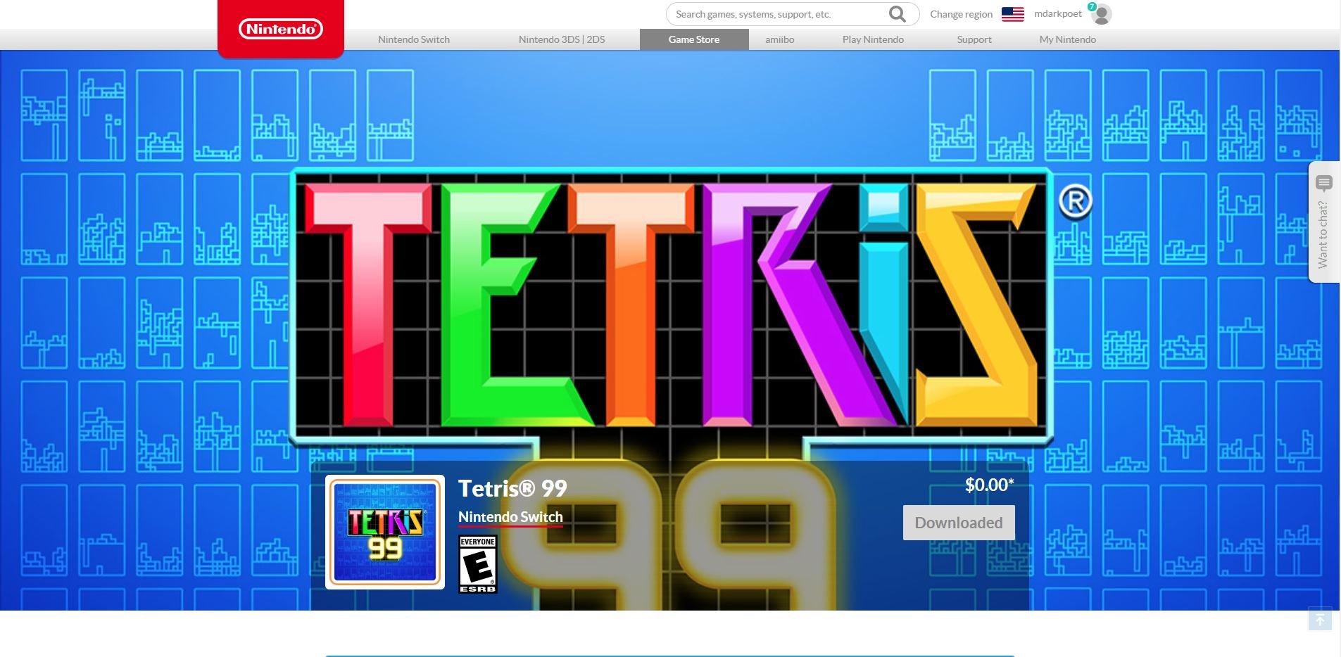 free tetris no download needed