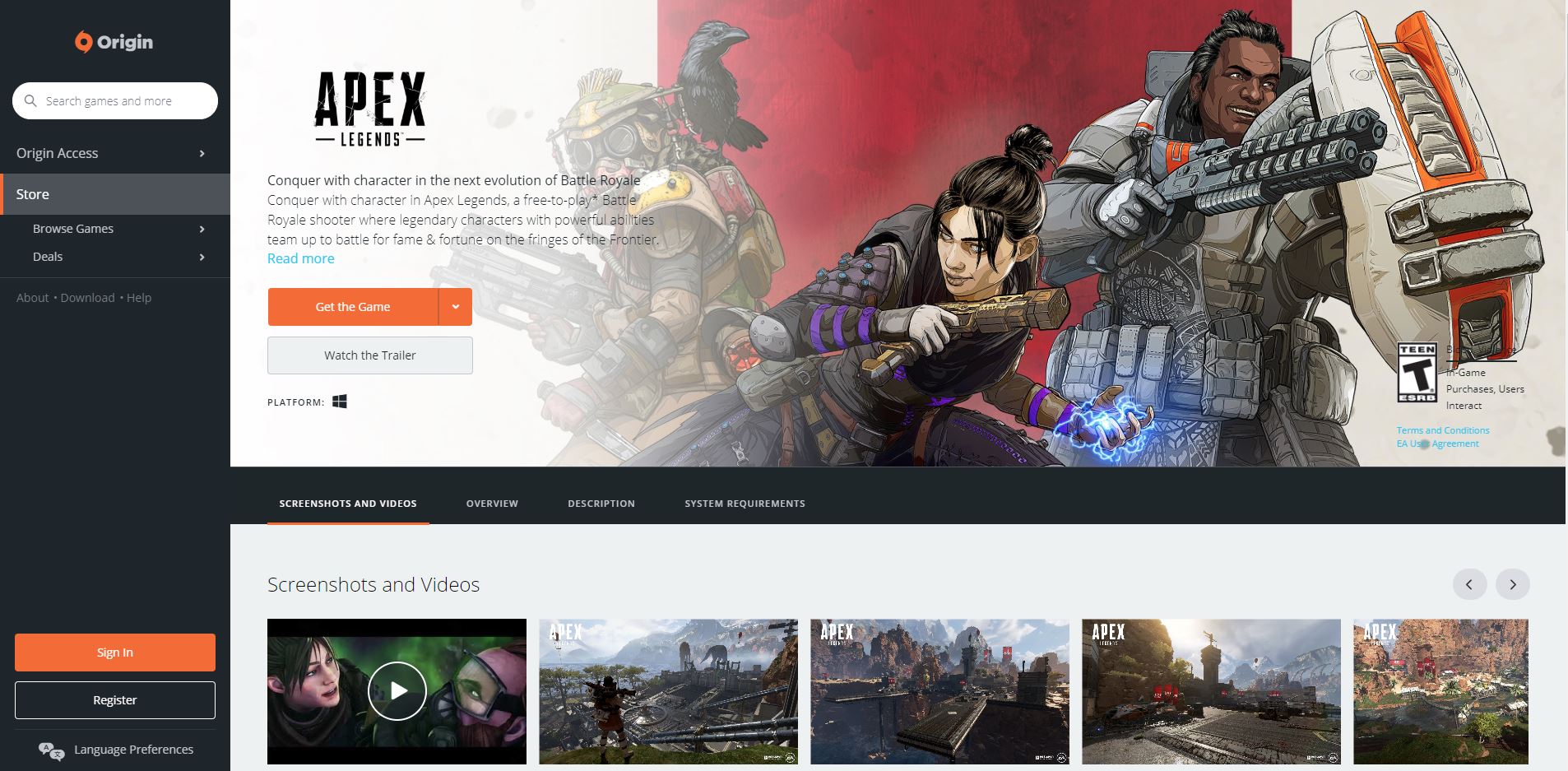 Download Apex Legends EA App