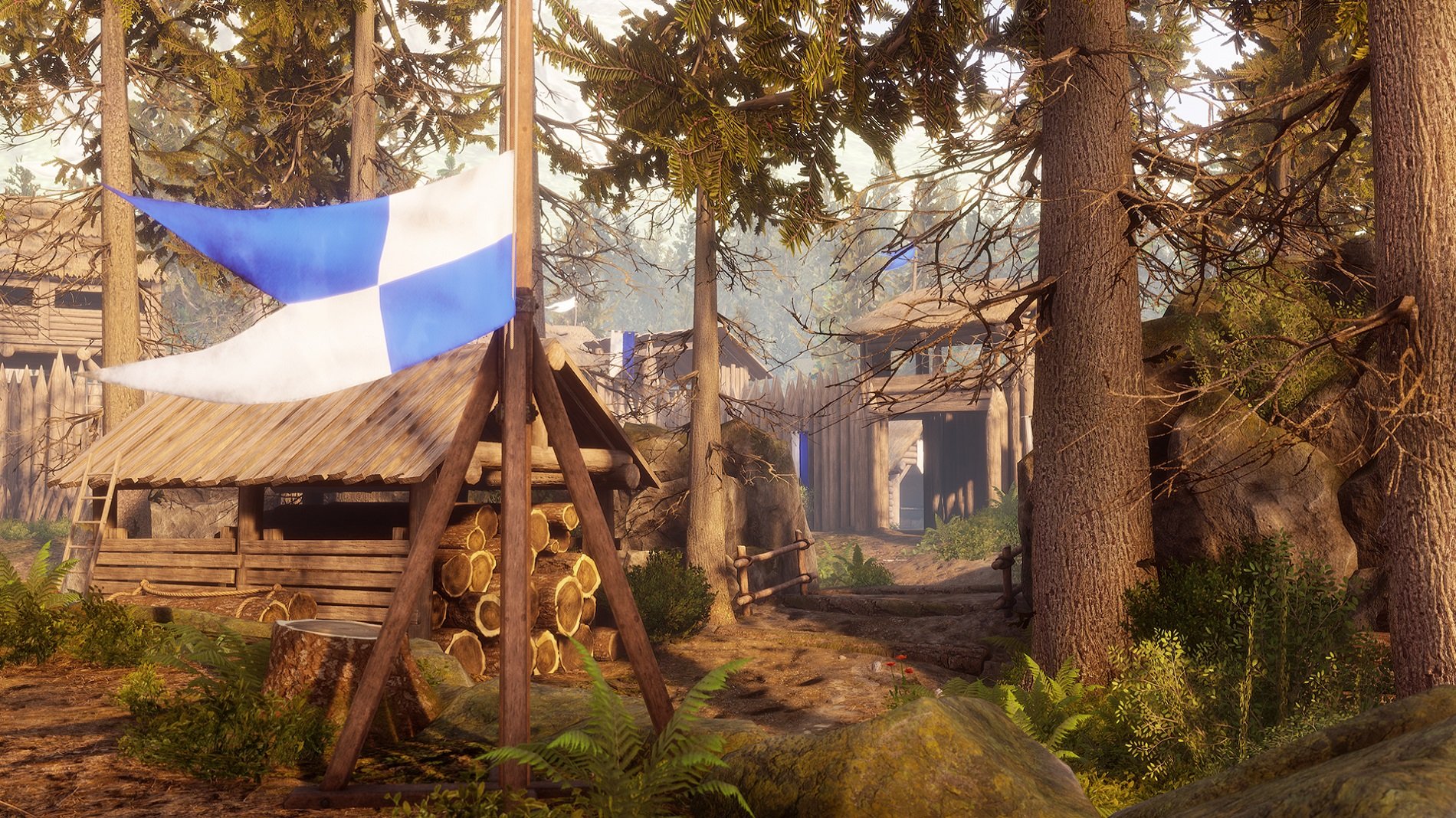 To build a Ballista in Mordhau, you'll either need to select the Engineer class or equip a Toolbox to your fighter's loadout. After scouting a safe spot, press R to cycle through building options and select Ballista to begin the build process. To speed up your build, you can equip a Blacksmith's Hammer and put points in the Smith perk.