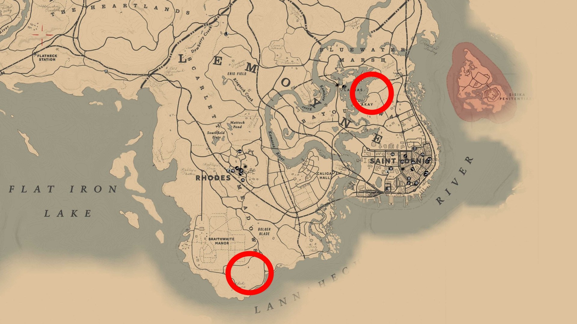 Where to find Panthers in RDR2