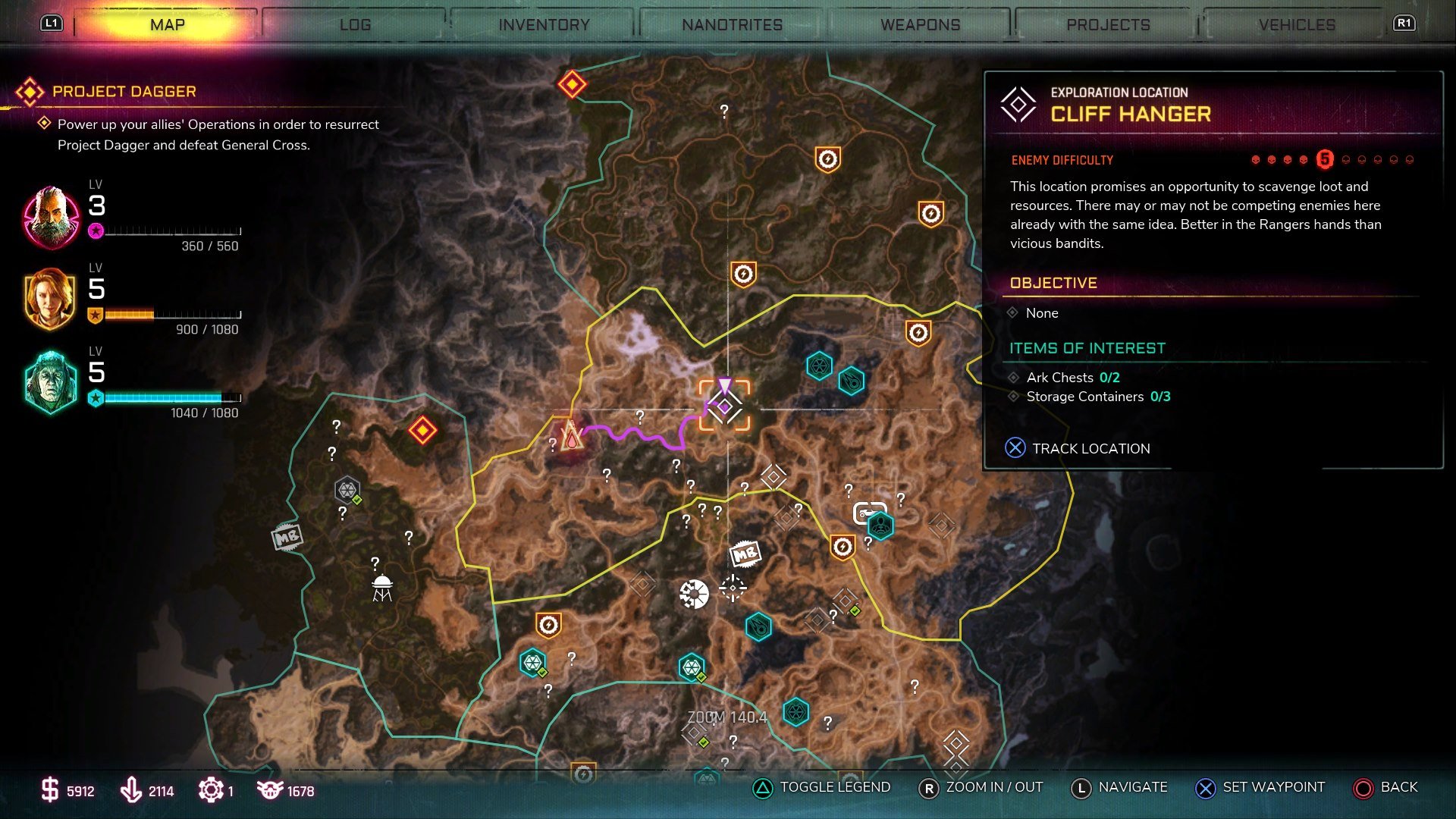 A Waypoint on the map - Rage 2 Waypoints guide