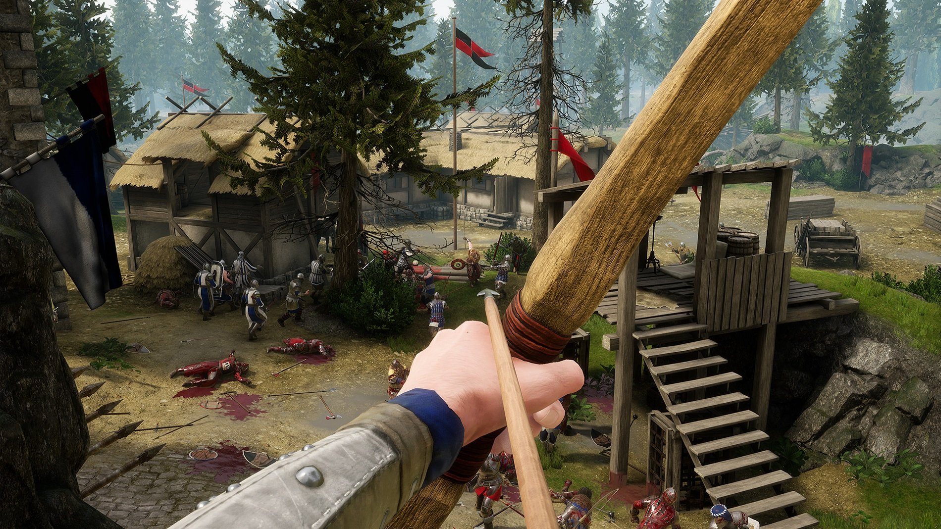 A bow can be a useful weapon to use in Mordhau's Battle Royale mode... just make sure you have another weapon available in your inventory for 1v1 duals.