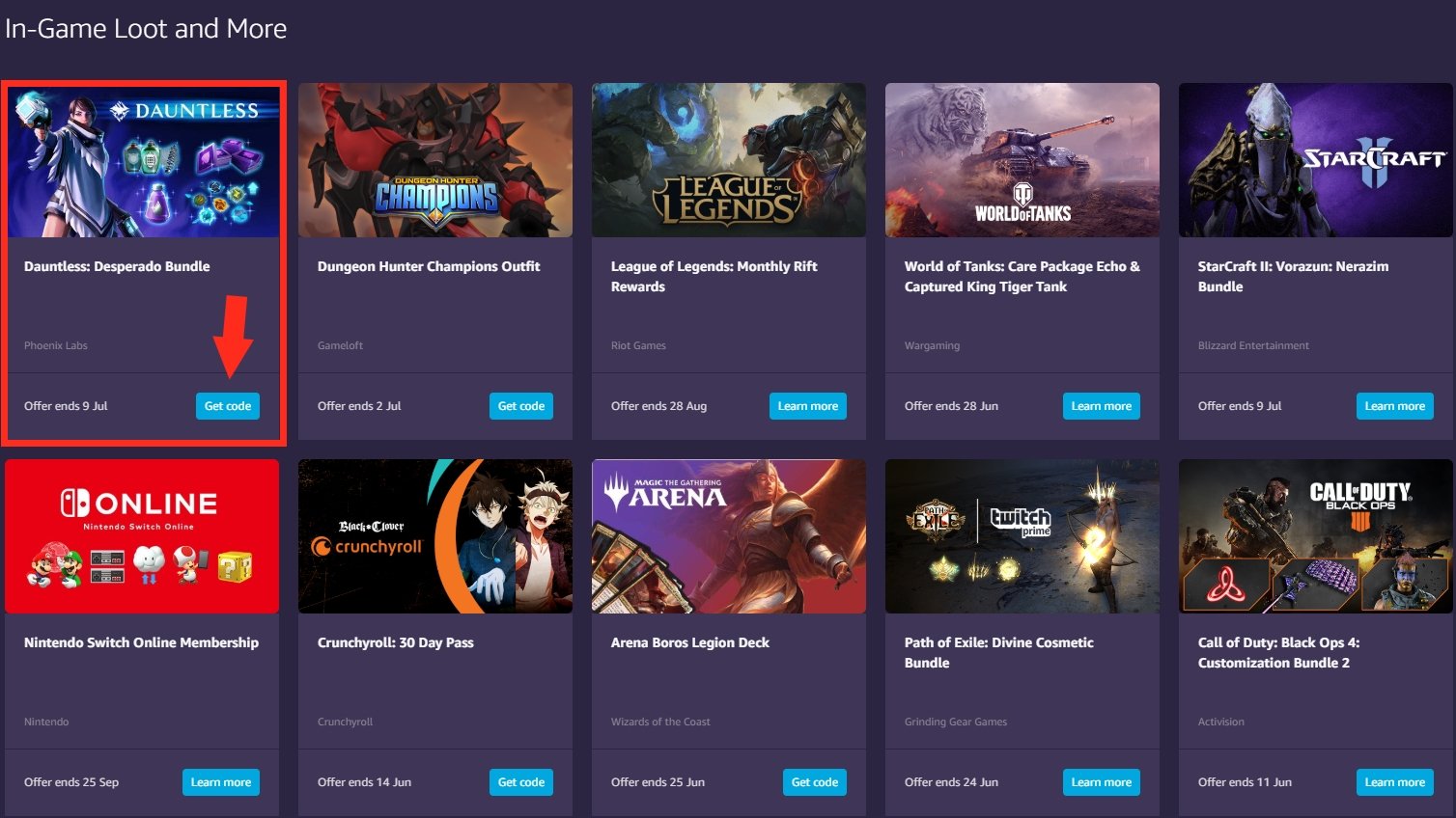 How to redeem the Dauntless Twitch Prime bundle AllGamers