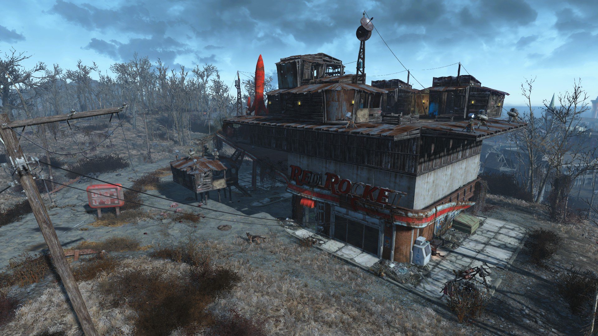 Fallout 4 offers a nuclear wasteland for players to explore, and hazards including radiation.