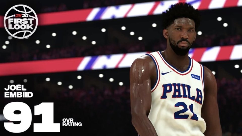 Biggest winners and loser NBA 2K20 ratings - Joel Embiid