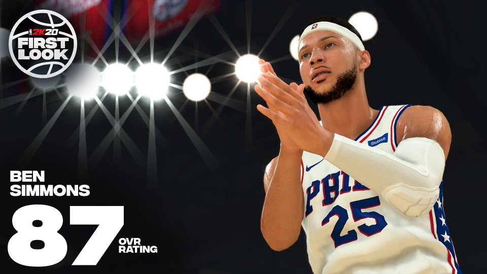 Biggest winners and loser NBA 2K20 ratings - Ben Simmons