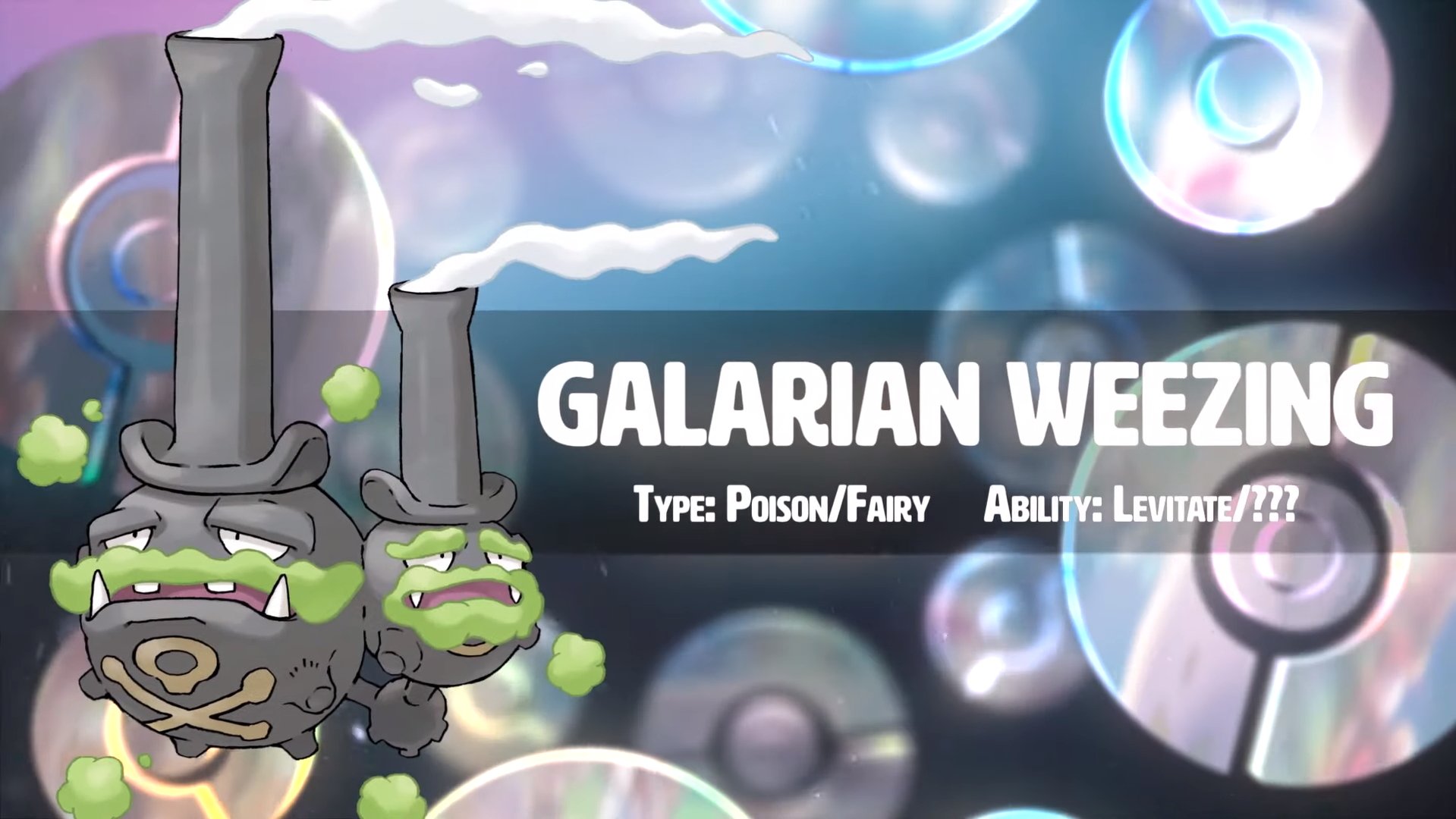 Galarian Weezing Pokemon Sword and Shield