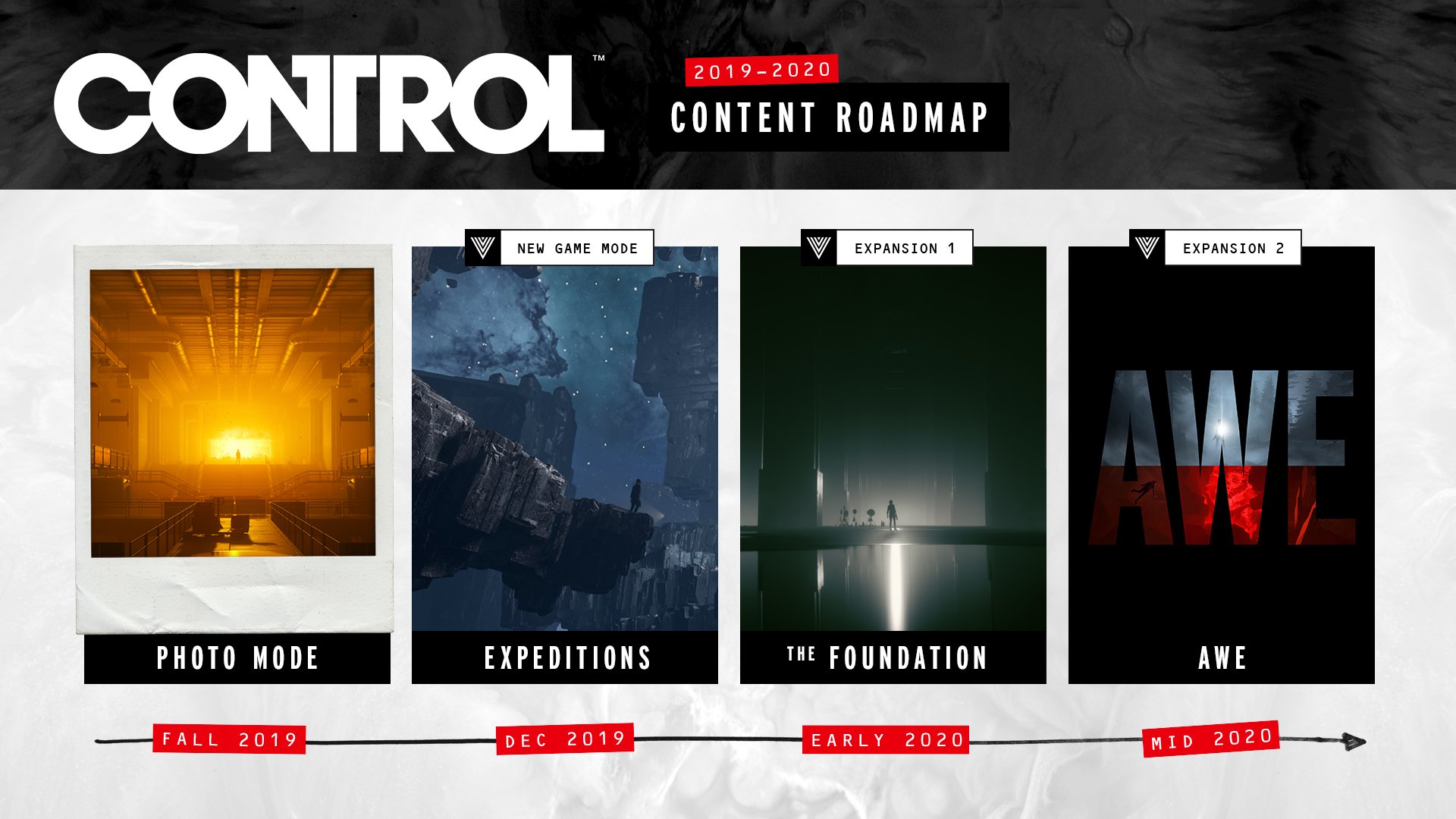 Control content DLC roadmap revealed Alan Wake