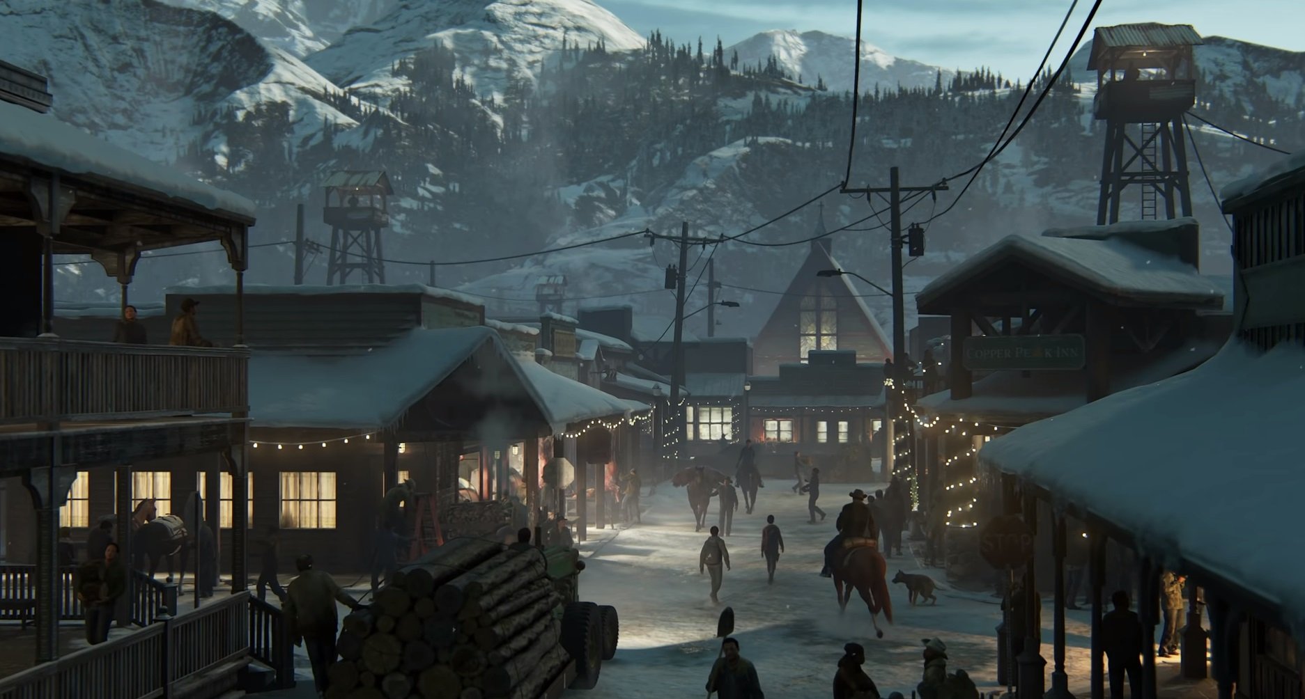 A town is shown in the trailer that may serve as an early base of operations in The Last of Us Part II.