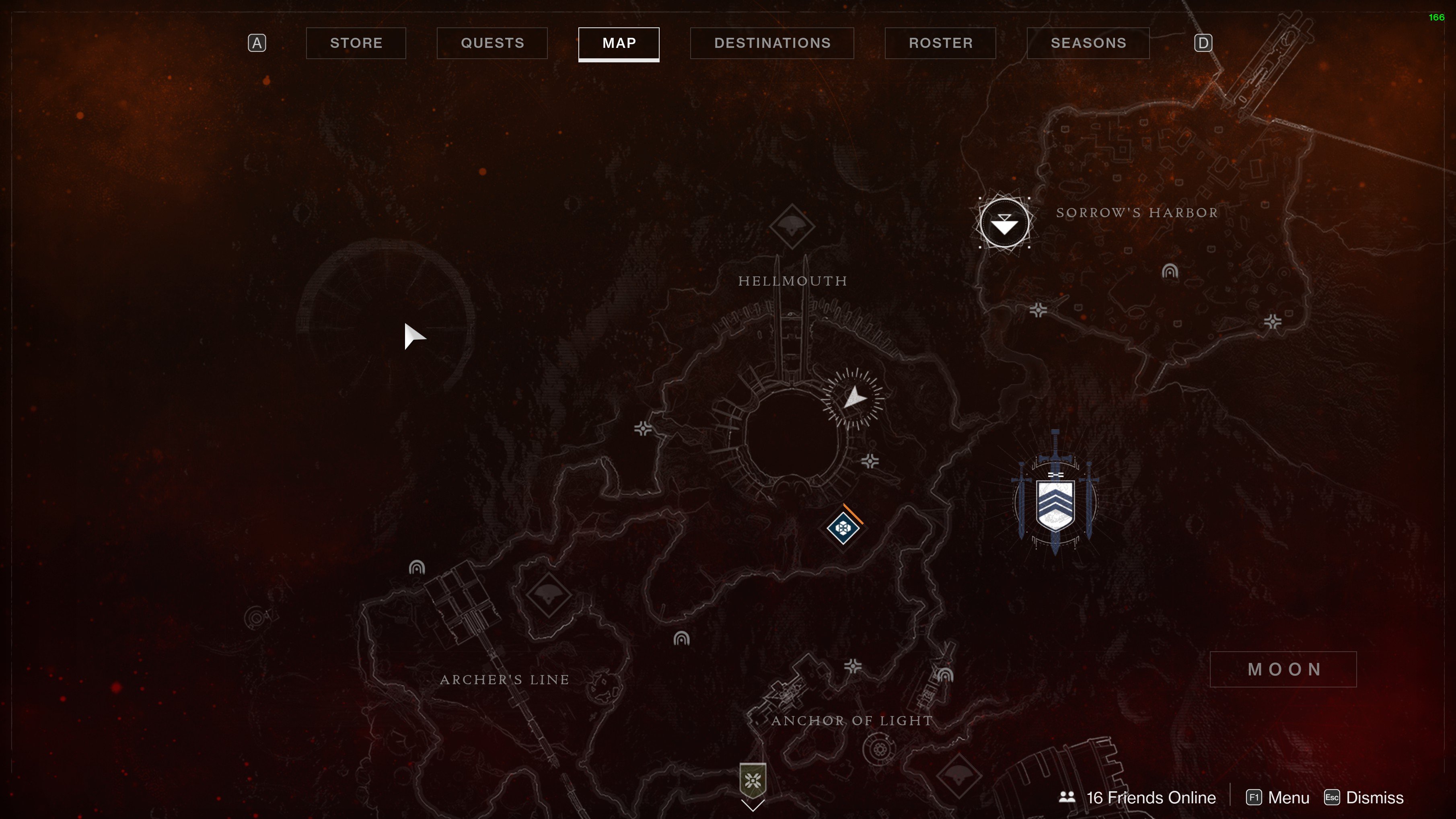 Penachos marchitos Destiny 2 mapa de localización