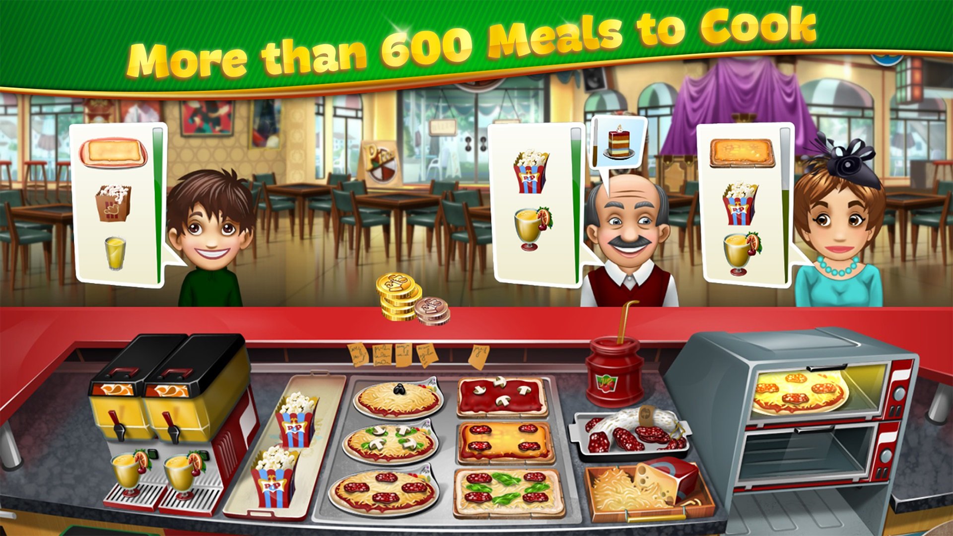 There's no shortage of cooking games for mobile devices, with one noteworthy example being Cooking Fever! 