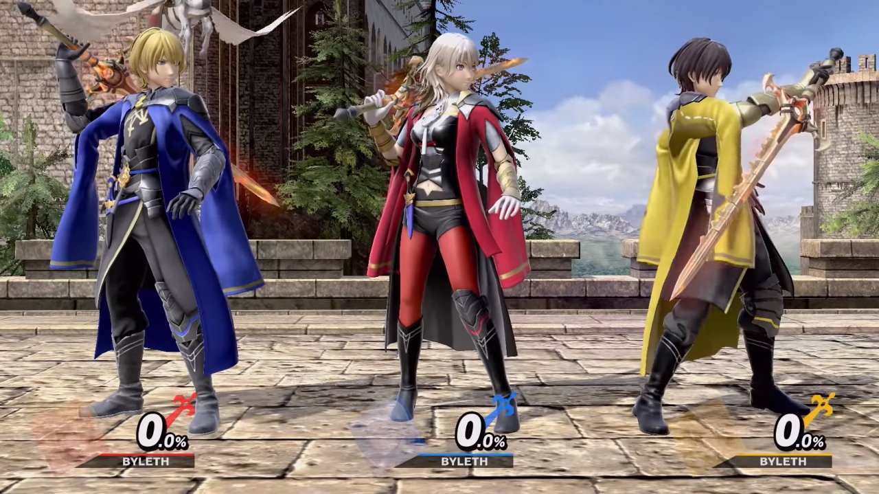 All Byleth outfits in Smash Ultimate