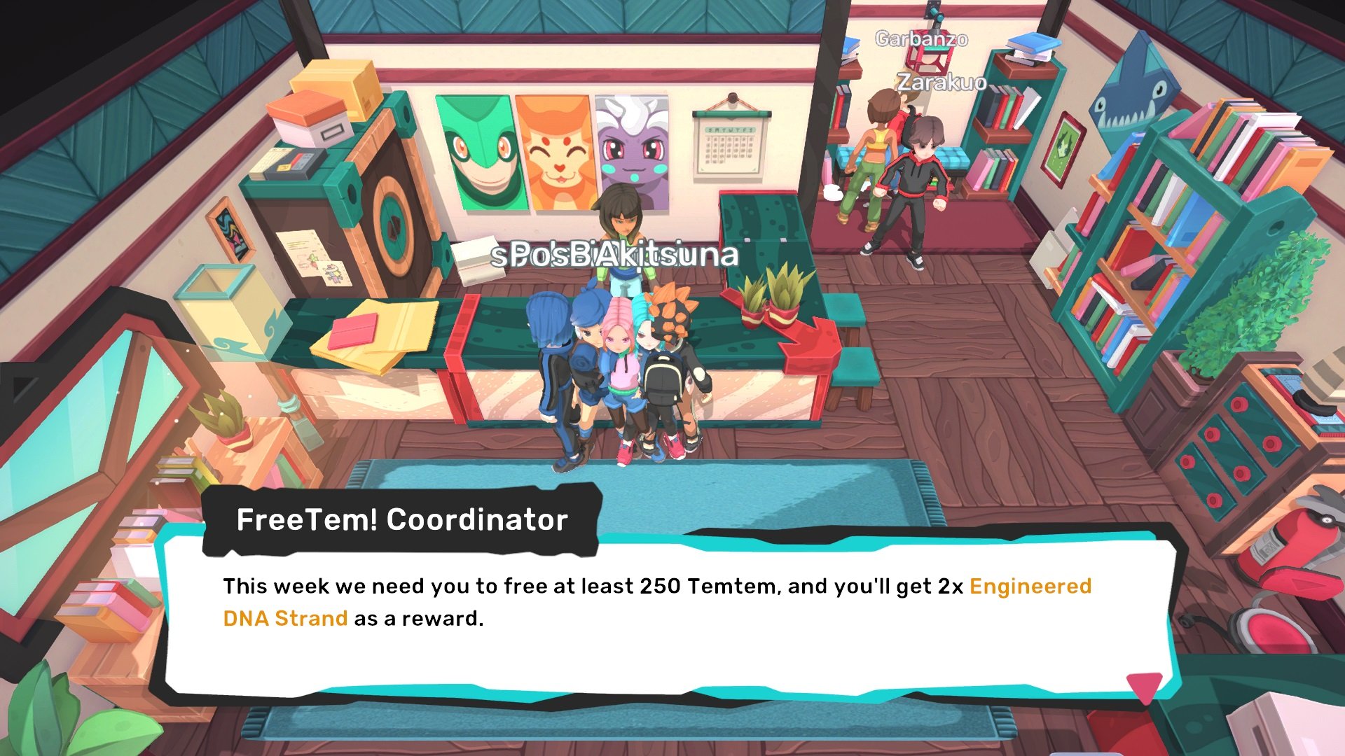 You will get bonuses if you release a certain amount of Temtem, with FreeTem currently offering 2x Engineered DNA Strand if you release 250 Temtem.