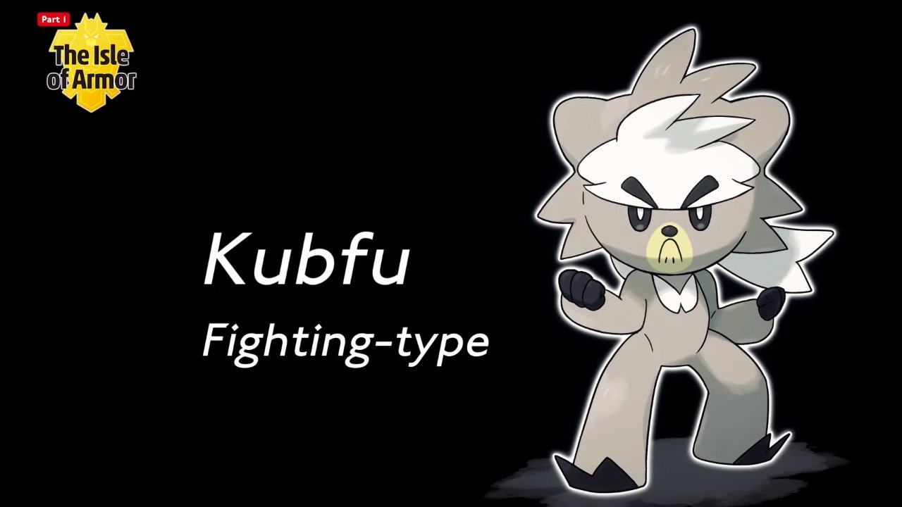 Pokemon Sword Isle of Armor legendary pokemon Kubfu