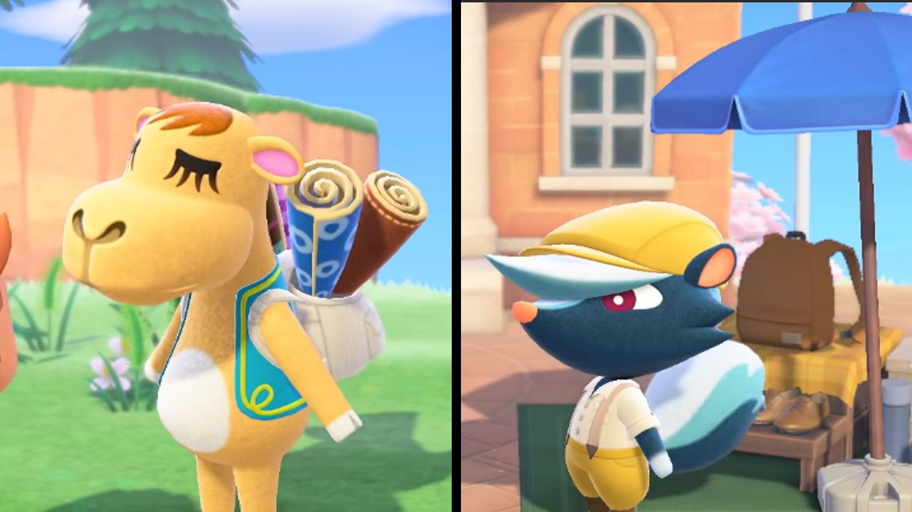 Animal Crossing New Horizons Saharah and Kicks