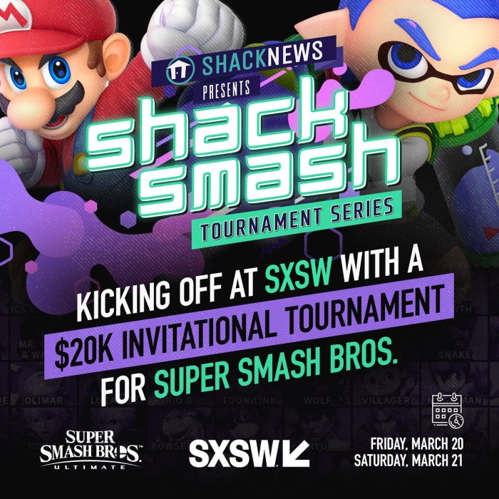 Shacknews 20k Smash Ultimate Invitational tournament