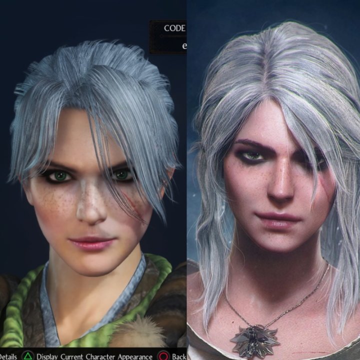 Nioh 2 character codes ciri the witcher 3