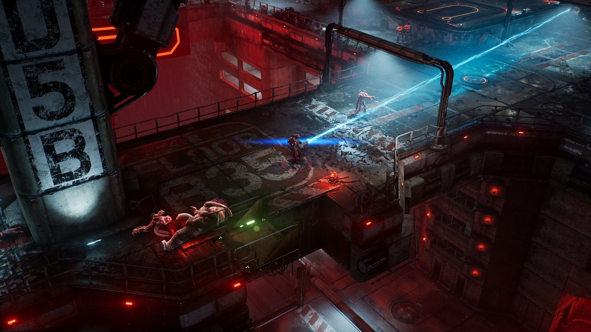 The Ascent features top-down combat and supports both local and online co-op.