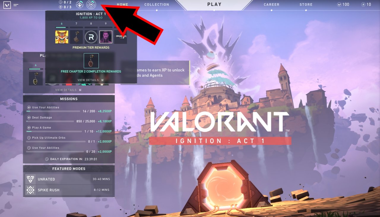 How to unlock the valorant battle pass