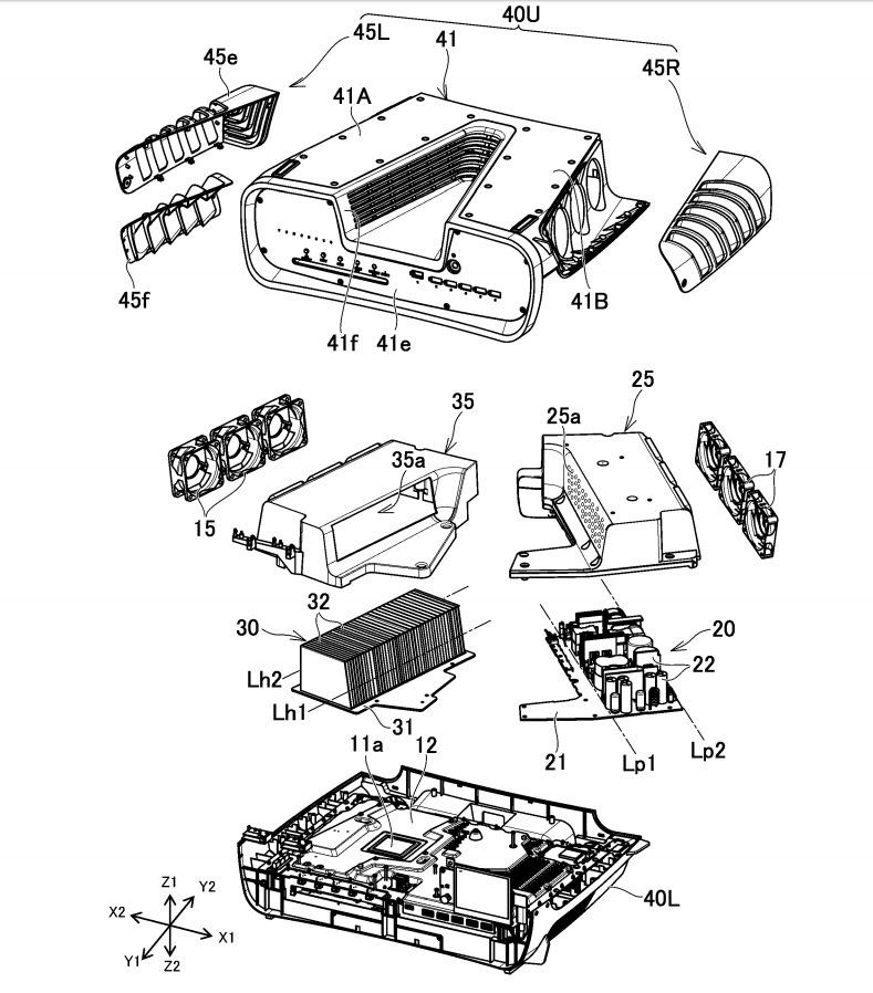 PS5 devkit cooling patent