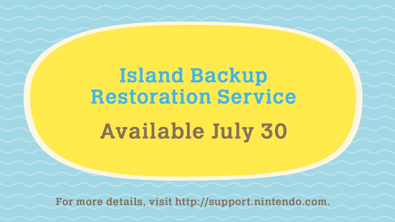 Animal Crossing: New Horizons Island Backup Restoration Service