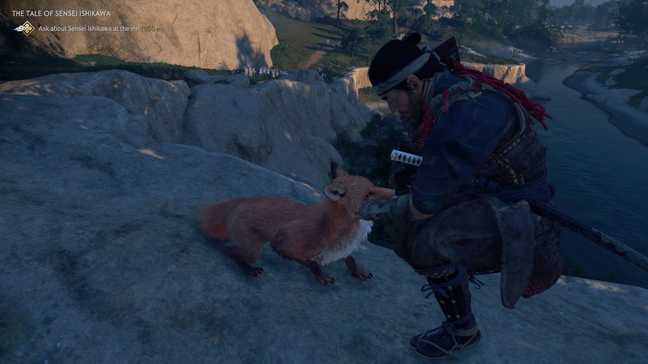 How to pet a fox in Ghost of Tsushima