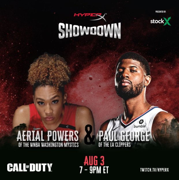 HyperX showdown basketball stars aerial powers paul george