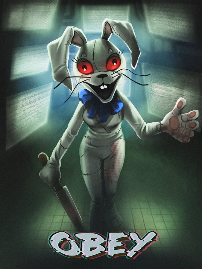 The teaser image of Vanny that's currently viewable on Scott Cawthon's website.