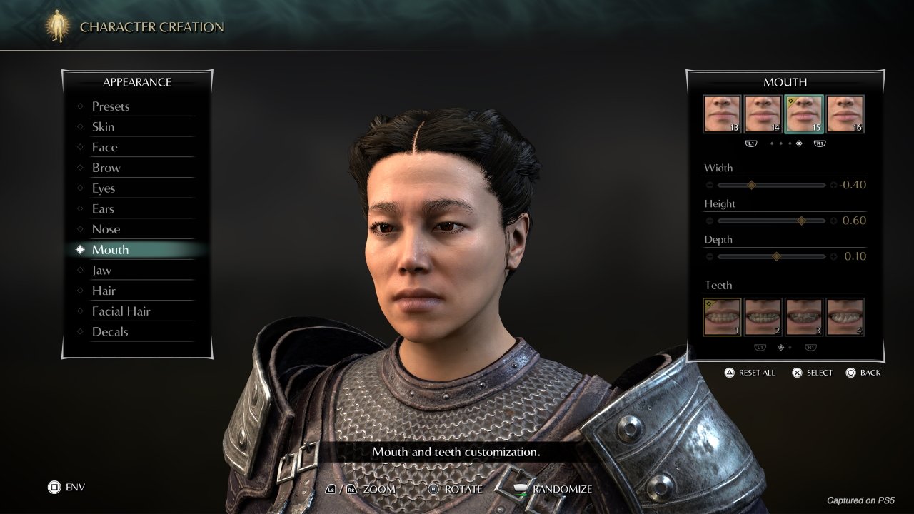 Demons Souls character creation